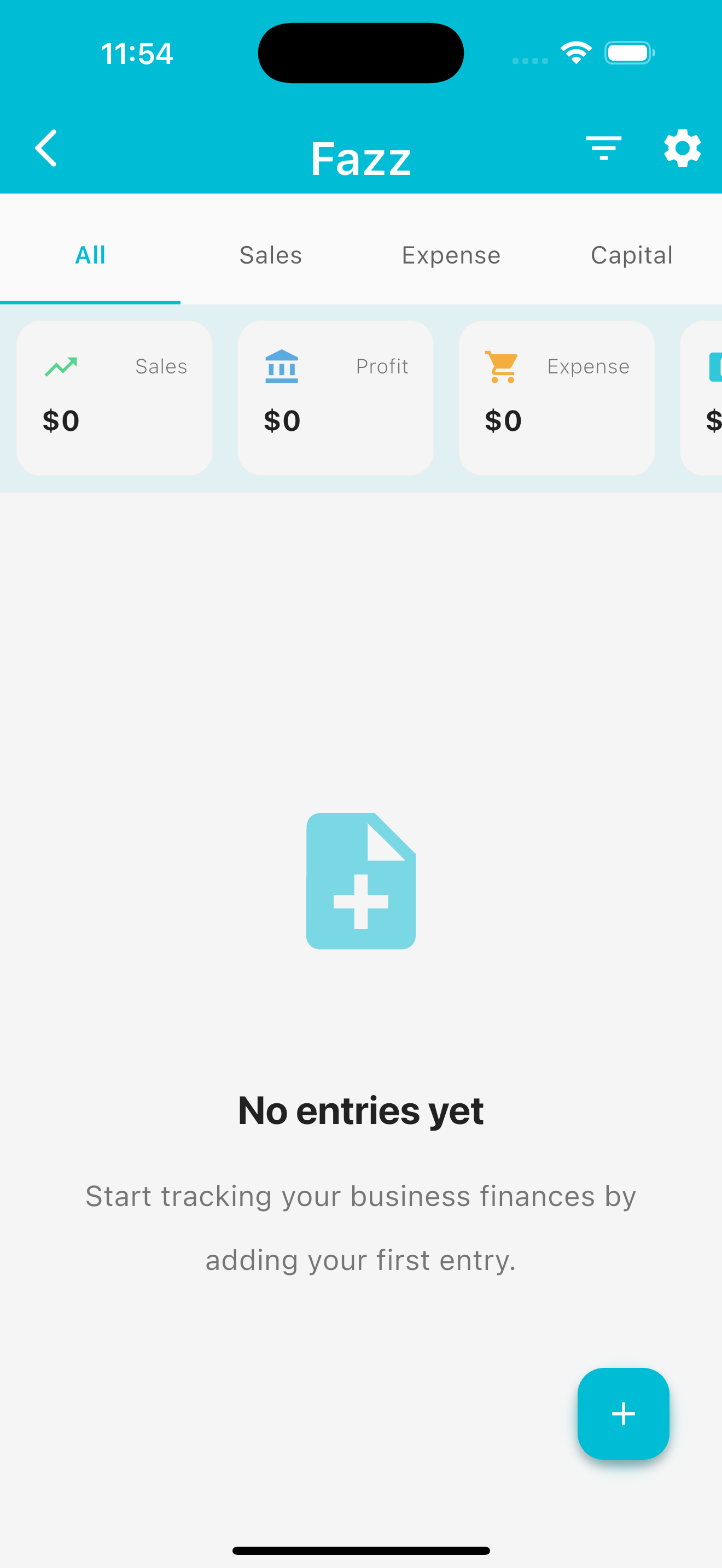 Invozora Invoice Screen